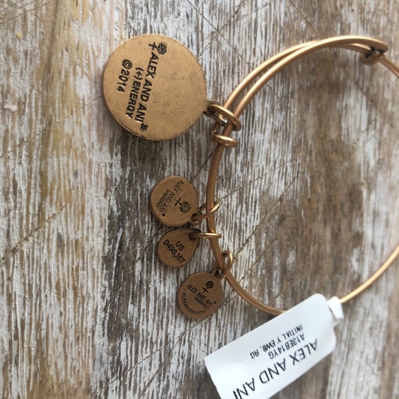 ALEX AND ANI ADJUSTABLE INITIAL BRACELETS - Picture 5 of 6